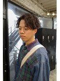 波巻きハイライトアップバングツーブロックマッシュ