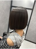 朝の支度が時短する縮毛矯正×ボブ