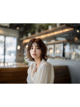 白髪をカバーするだけでなく、髪全体に輝きと艶を与えます♪グレイカラーも上品で華やかな仕上がりに☆