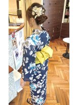 ファーレンピュアスウィート(fahren-pure-suite)&nbsp;浴衣お着付けヘアアレンジ