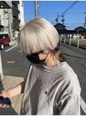 【Chu】ハイトーン/ホワイト/抜きっぱなし/ブロンド/裾カラー