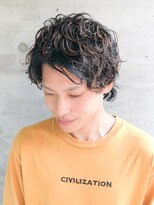 ブロッサム 上尾店(Blossom)&nbsp;20代30代韓流☆ツイストパーマショートマッシュアッシュブラック