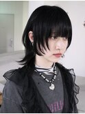 黒髪ウルフ