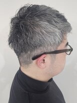 ミドル(MIDDLE)&nbsp;白髪率60～70％メンズショートヘア/府中美容室/白髪デザイン