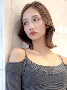 サイン 渋谷(SIGN) レイヤーカットグレージュブリーチ無し