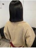 切りっぱなしボブ