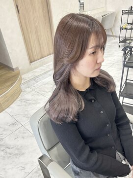 キング(K!ng) 縮毛矯正髪質改善ハイライトレイヤーカット楠葉美容室エクステ