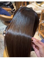 ロンド シャルム 吉祥寺(Lond charme) ブリーチなしチェリーブラウン髪質改善縮毛矯正酸性ストレート