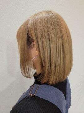 シャルムバイルーチェココ(CHARME by Lu'ce coco) 【ケアブリーチ】ミルクティーベージュ×ミディアム