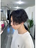 波巻きツイストスパイラルパーマ/フェザーパーマ/眉毛/メンズ