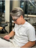 アップバングセンターパートツイストスパイラルバレイヤージュ