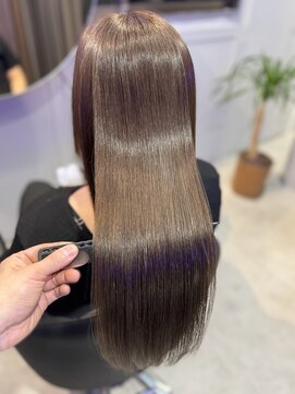 ブルー(Blue) グレージュ×髪質改善トリートメント【hair&spa Blue】