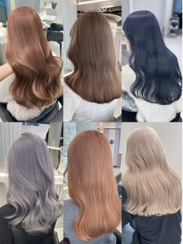 ジーナリア(Xena ria)の写真/抜け感のある韓国風ニュアンスカラー、ダメージレスにこだわったハイトーンカラーに定評有【名古屋/名駅】