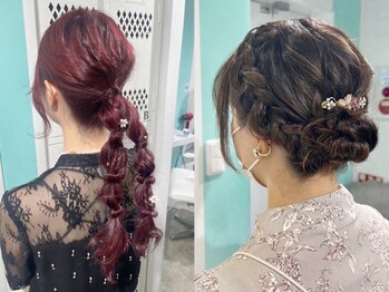 マティーナ ヘアー 池袋(Matina hair)の写真/特別な日はプロの技でより華やかに可愛く♪イベントから普段使いまで,お任せ下さい！[池袋/推しカラー]