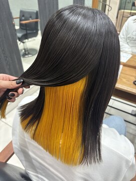 ハレル 戸塚(HAREru.) インナーカラー×イエロー