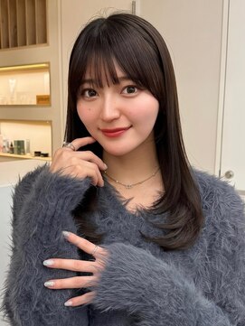 アビー(ABBEY3) 顔まわり顔周り前髪カットミディアムレイヤーロングレイヤー