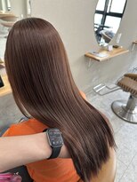 シカ 神戸三宮元町店(Cica) 春カラー 暖色 ピンクブラウン ヘアカラー