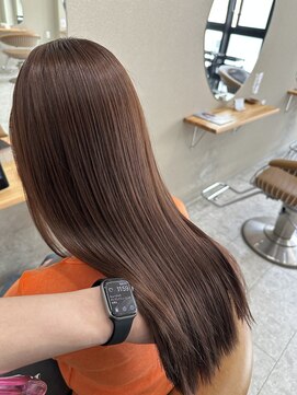 シカ 神戸三宮元町店(Cica) 春カラー 暖色 ピンクブラウン ヘアカラー