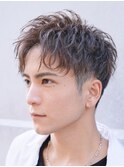 渋谷アクティブショートルーズショートパーマツイストパーマ緩め
