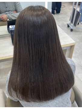 ケンジ 平塚ラスカ店(KENJE) ブラウンベージュ/ブラウンカラー/顔まわりカット/平塚