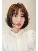 【20,30代ナノバブルカラーでボブでもカラーと艶を楽しむ】