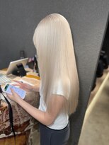 ペレ 原宿(PELE) ダークパープルナチュラルショート夏のヘアアレンジ原宿