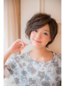 オーブ ヘアー シュマン 川口店(AUBE HAIR chemin by EEM) 無造作カールがポイント★カッコ可愛いショートスタイル