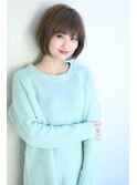 ふんわりイメチェングレージュショート
