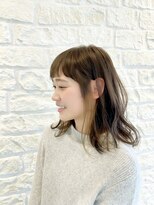 ヘアアプセウス (hair APCEWS) （インナーカラー）切りっぱなし風波ウェーブ