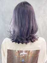 アイティー バイ アルバム 浦和店(IT by ALBUM) ブルーラベンダー_フリンジウェーブセシルカット_ba302201