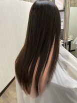 ヘアーグランデシーク(Hair Grande Seeek)&nbsp;シールエクステ　ペールピンクインナーカラー☆