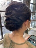 カールシニヨンヘアセット[30代/40代/50代]