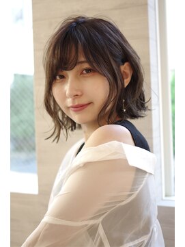 ウェザー(wezer) グレージュ外ハネショート(wezer)