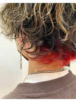 ドットエフ(.f)&nbsp;メンズウルフ/ブリーチ/インナーカラー