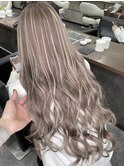 【LUXEN】ミルクティーグレージュ×ハイライト