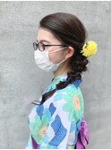 浴衣 ヘアアレンジ 着付