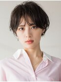 ショートボブ20代30代40代大人可愛い暗髪うる艶髪青山表参道