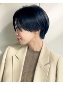 前髪長めマッシュショート