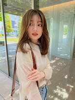 ラル 立川(lar)&nbsp;シアベージュセミディ_オリーブベージュレイヤーカット