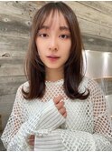 フェイスレイヤー外ハネミディアム【肥田亜沙美】