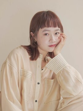 ジュール サウス 新宿南口(Joule South) ミディアムヘア/斜めバング/グレージュカラー/新宿