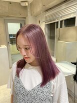 アルカナ 明治神宮前原宿(ARCANA)&nbsp;黒髪グレーベージュレイヤーロング前髪パーマ アッシュブラック