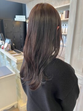 キャアリー(Caary) 福山市美容師求人スタッフ募集中髪質改善カシスブラウン20代30代