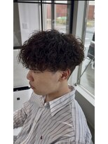 ホワイト(WHITE)&nbsp;波巻きパーマ/波巻きスパイラル/メンズパーマ