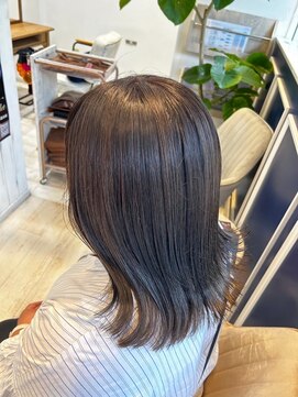 アンソル オブ リシェール(N'SOL of RICHAIR) 黒髪/ボブルフ/ネビージュ/小顔/ワンレン/南越谷/髪質改善/前髪