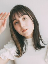 レアール アームス(LeR ames) 切りっぱなしミディ