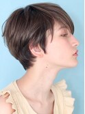 ショート・ボブ/面長/前髪あり/絶壁解消/30代/40代/50代/くびれ