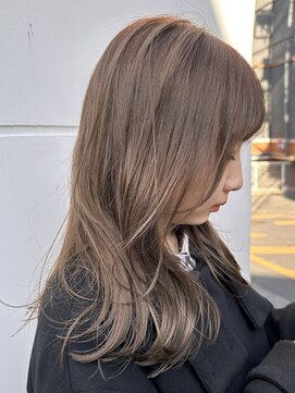 エイチ(H eitf) H【eitf】原宿.表参道/ミルクティーベージュ/ダブルカラー