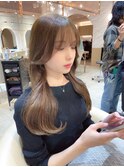 ウェーブミディアムメルティカラー×レイヤーカット韓国[錦糸町]