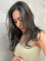 ソルトウォーター(SALT WATER) レイヤーカット/ブラウン/韓国ヘアー/ブリーチ/恵比寿